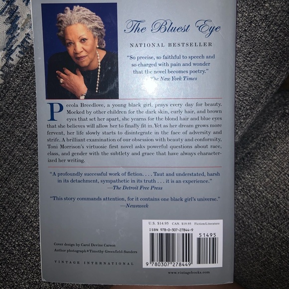 Book - The Bluest Eye by Toni Morrison - Picture 2 of 2